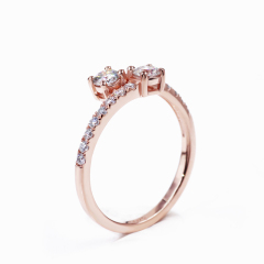 Wedding 925 sterling silver ring diamond engagement silver moissanite ring
