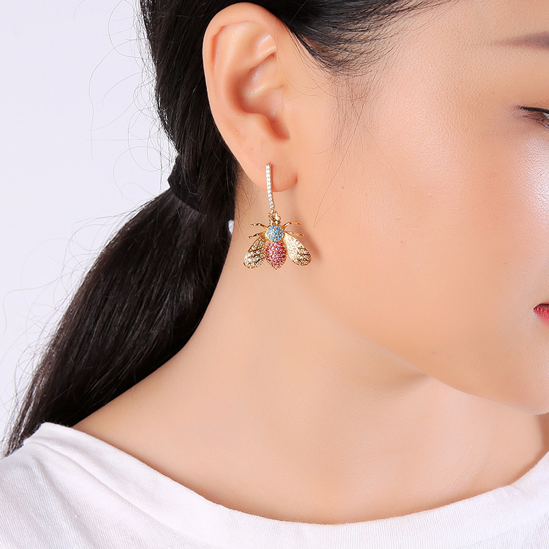 Gift Drop Jewelry Silver For Women Girls Gold Butterfly Earrings