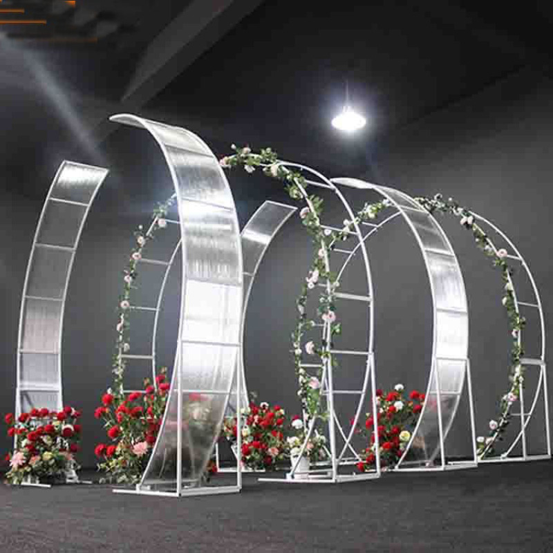 many designs metal luxury wedding stage decoration