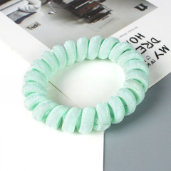2020 Amazon hot sale new fashion girl elastic coil phone cord telephone wire line hair ties for woman
