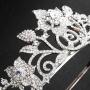Luxury Alloy Water Lead Handmade  Wedding Bridal Crystal Headpiece Tiara Crowns