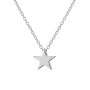 Amazon ins hot creative retro simple chain alloy pentagram necklaces for women