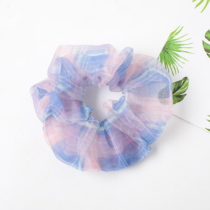 2020 new arrival summer cute ladies lace mesh yarn plaid large hair ties 2020 new arrival summer cute ladies lace mesh yarn plaid large hair ties