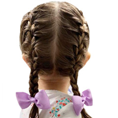Amazon hot sale baby hair accessories children's solid color elastic bow hair ties for girls