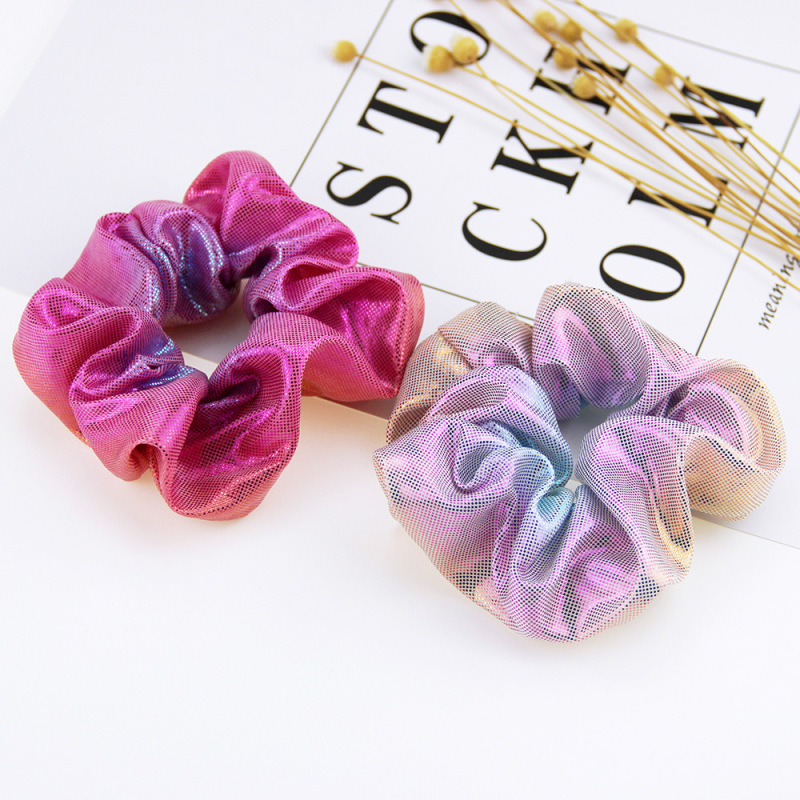 wholesale fancy Women Fashion Scrunchies rainbow Solid Color Check Ponytail Holders girls elastic flat hair tie wholesale fancy Women Fashion Scrunchies rainbow Solid Color Check Ponytail Holders girls elastic flat hair tie