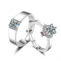 2019 Classic 925 Sterling Silver Wedding Ring Set CZ Gemstone Bridal Ring 2019 Classic 925 Sterling Silver Wedding Ring Set CZ Gemstone Bridal Ring