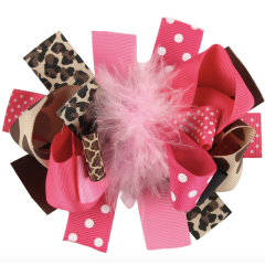2020 Korean fancy multi-colored glitter top knot hairclip for girls hair accessories