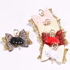 Ballet girl glitter children's princess accessories rhinestone costume side hair clip jewelry