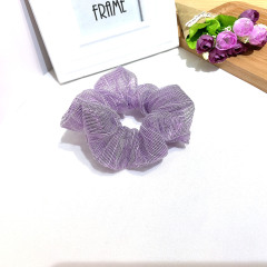 2020 Fashion custom women girls colorful stripe lace large hair scrunchies