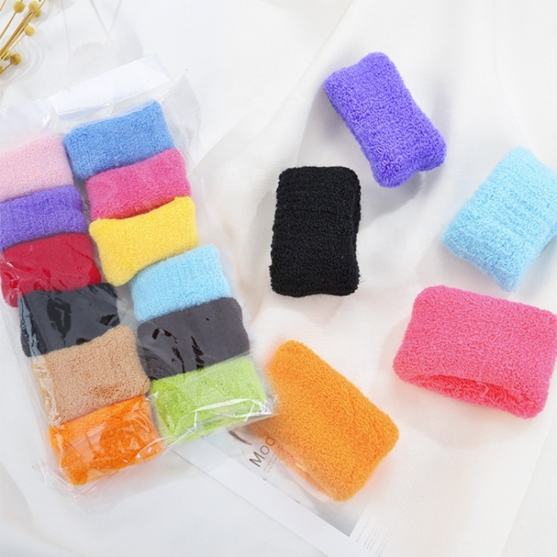 Wide high custom elastic seamless nylon hair tie black elastic hair bands