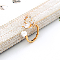 2019 designs ladies girls princess accessories jewelry gold jewelry pearl ring