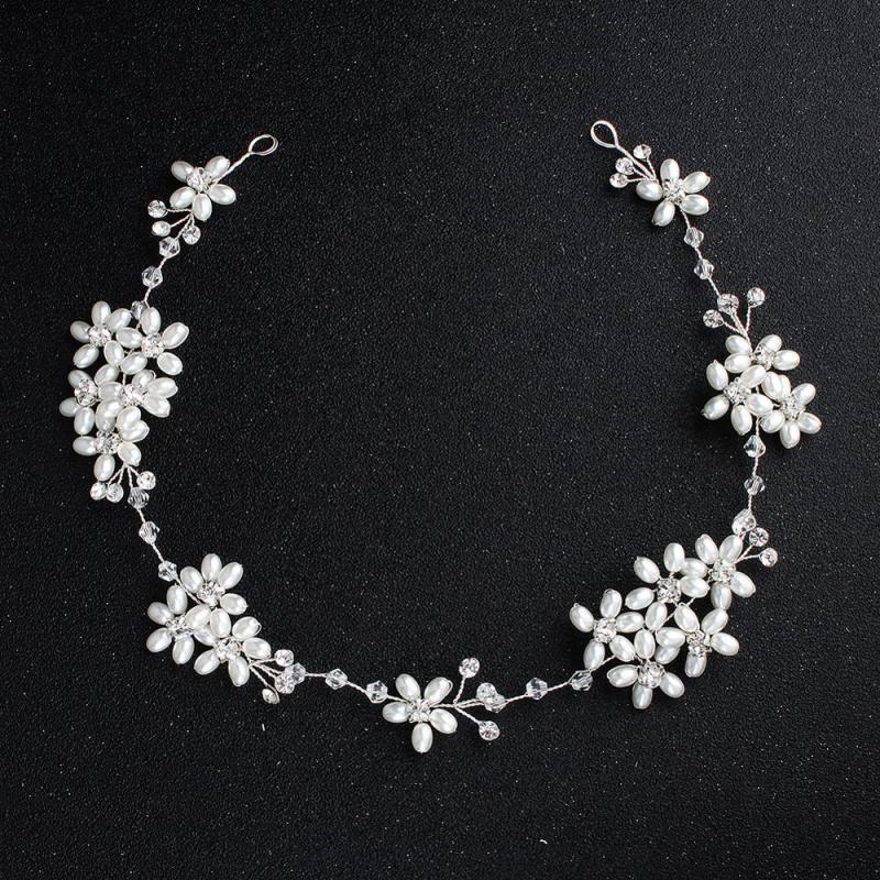 Bride Tiaras Wedding pearl Hair Accessories crystal bridal Headbands Bride Tiaras Wedding pearl Hair Accessories crystal bridal Headbands