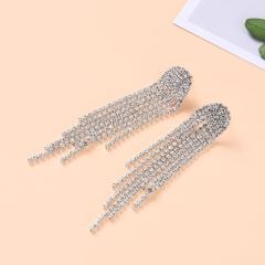 2019 Long chain tassel sand blasting Earring Classical Design Copper Alloy jewelry earring