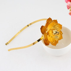 New wedding fancy hairbands women metal pearl hair hoop rhinestone baroque headband
