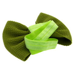 2020 Latest design fabric velvet big bow knot baby girl's hair band for kids hair accessories