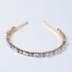 New diamond-studded adult girl hair accessories headbands rhinestone shiny colorful drill