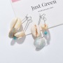 Baroque jewelry costume sea shell long simple earrings for women 2019