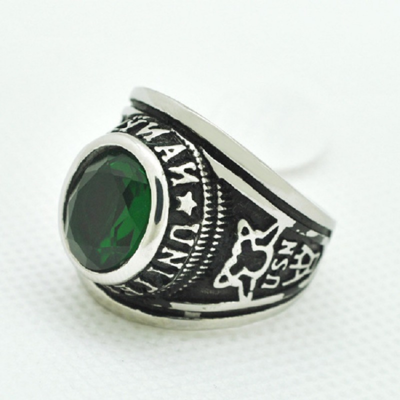 fashion ins amazon jewelry soccer logo Blue enamel custom signet boxing championship rings