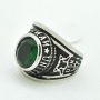 fashion ins amazon jewelry soccer logo Blue enamel custom signet boxing championship rings