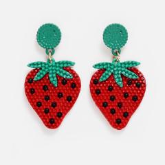 fancy best sell wish amazon korean women ladi jewelry banana earrings set drop earring fruit earring