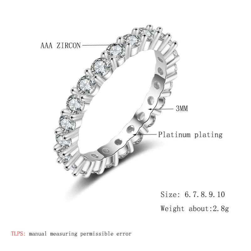 Silver Clear Cubic Zirconia Ring Pave CZ Cubic Zirconia Engagement Ring Silver Clear Cubic Zirconia Ring Pave CZ Cubic Zirconia Engagement Ring