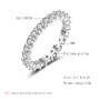Silver Clear Cubic Zirconia Ring Pave CZ Cubic Zirconia Engagement Ring Silver Clear Cubic Zirconia Ring Pave CZ Cubic Zirconia Engagement Ring