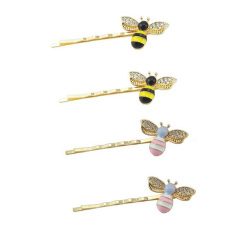 2020 Amazon Girl honeybee Metal Hairclip Crystal Bee Hairpin for women 2020 Amazon Girl honeybee Metal Hairclip Crystal Bee Hairpin for women