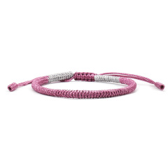 Fashion Red Color Tibetan Buddhist Handmade Lucky Rope Macrame Bracelet