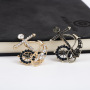 new INS amazon korean fashion wholesale bulk rhinestone steer cross shirt suit brooches