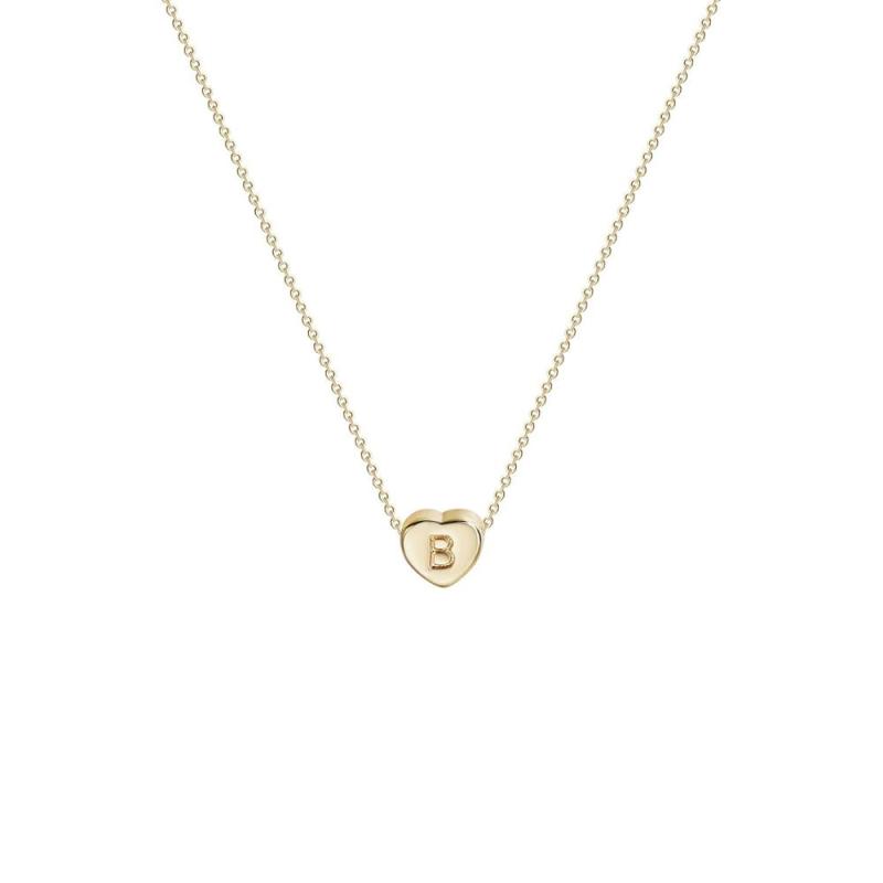 Amazon Hot Sale Women Customized Personalized Statement Heart Shaped Letter Jewelry Necklaces
