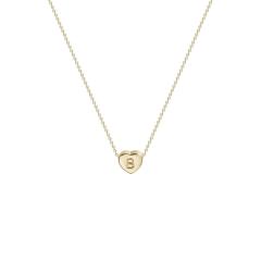 Amazon Hot Sale Women Customized Personalized Statement Heart Shaped Letter Jewelry Necklaces
