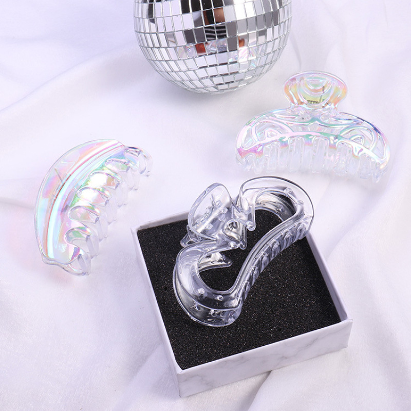 2020 new fancy woman girls large transparent hair accessories white hair claws 2020 new fancy woman girls large transparent hair accessories white hair claws