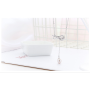 Korean fashion valentine's day christmas gift jewelry 925 silver women pearl necklace long Korean fashion valentine's day christmas gift jewelry 925 silver women pearl necklace long