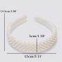 White Hairband Headwear Headdress Wedding Hair Accessories Pearl Headbands for Women Ladies