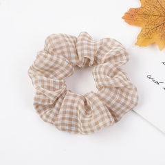 2020 New style wholesale women ladies gauze mesh scrunchies for hair