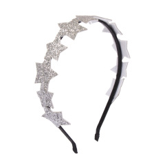 2020 new arrival fancy cute children glitter stars hairbands for girls kids