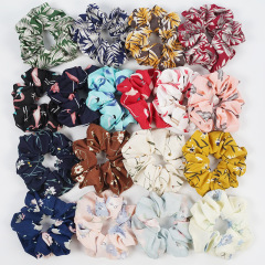 wholesale ins amazon fancy Fashion bulk elastic silk satin hair scrunchies for women hair