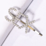 Fashion Custom Women Glitter Colorful Rhinestone Word  Alloy Letters Hairpin