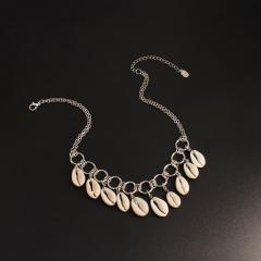 Fashion Shell Tassel Jewelry Exaggeration Alloy Pendant Necklace For Womens