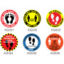 12 inch removable waterproof keep your distance social distancing PVC floor stickers 12 inch removable waterproof keep your distance social distancing PVC floor stickers