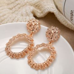 Fashion fancy vintage wholesale bohemian jewelry geometric long hanging acrylic alloy earring