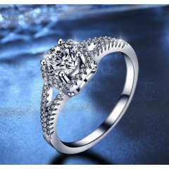 Fashion jewelry accessories silver wholesale engagement wedding glowing ring