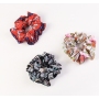 spring and summer Korean new retro printed floral simple girls chiffon fabric hair scrunchies