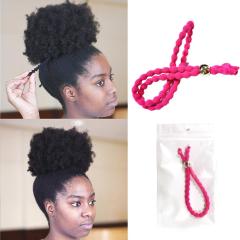 2020 wholesale custom girls elastic length adjustable hair ties for women