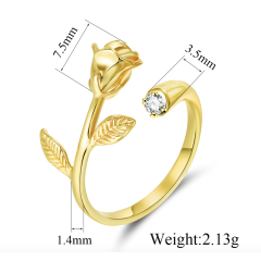 Fashion jewelry accessories women rose gold ring holder