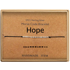 Amazon Hot Sales Women Or Men jewelry Code Beaded Rope Bracelets for Couple Gift