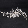 Luxury silver pearl crystal  hair accessories wedding bridal hair combs