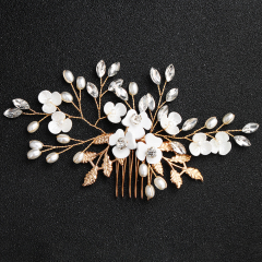 metal womens Pearl Hair Accessories Wedding Bridal Hair Combs for braids metal womens Pearl Hair Accessories Wedding Bridal Hair Combs for braids