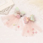 Wholesale baby girls hair accessories daisy children's mesh crown bow hair clips Wholesale baby girls hair accessories daisy children's mesh crown bow hair clips