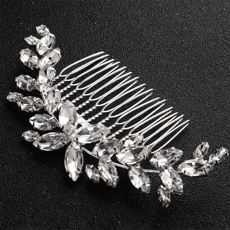 Wholesale Silver Teeth Diy Accessories Veil Combs Wedding Bridal Beads Hair Comb